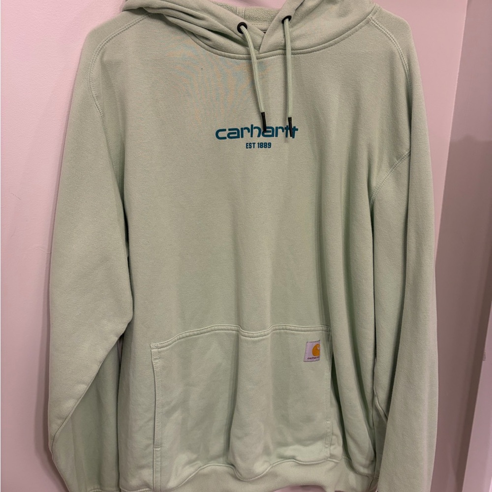 Carhartt Men's Mint Green Hoodie
